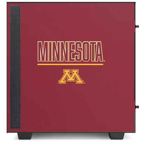 University of Minnesota Athletic Text NZXT H510 Compact ATX Mid-Tower Case Skin