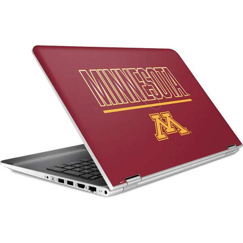 University of Minnesota Athletic Text HP Pavilion Skin