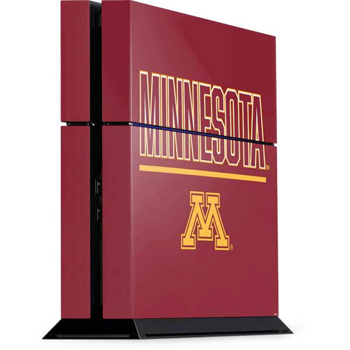 University of Minnesota Athletic Text PS4 Console Skin