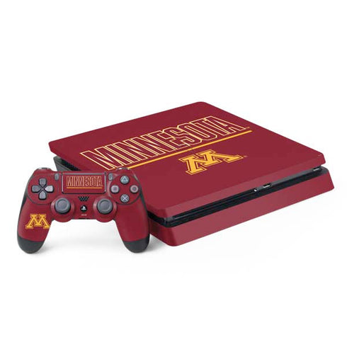 University of Minnesota Athletic Text PS4 Slim Bundle Skin