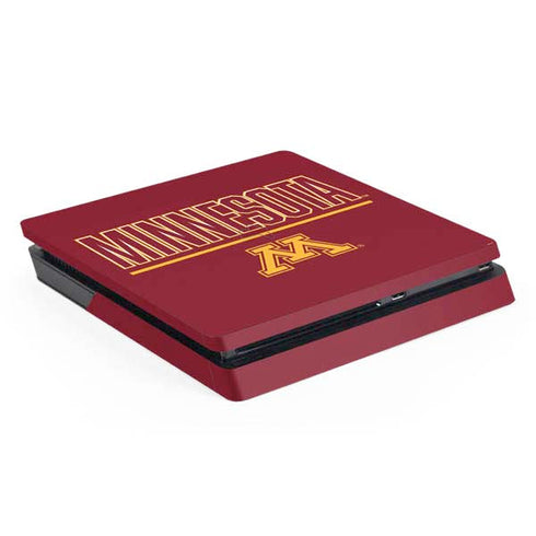 University of Minnesota Athletic Text PS4 Slim Skin