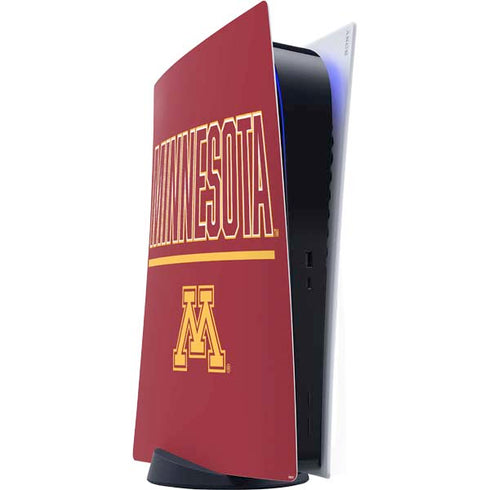 University of Minnesota Athletic Text PS5 Digital Edition Console Skin