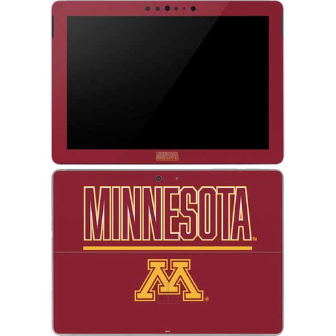 University of Minnesota Athletic Text Surface Go Skin