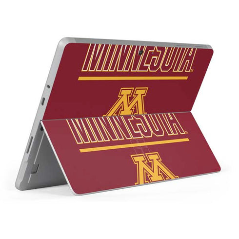 University of Minnesota Athletic Text Surface Go Skin