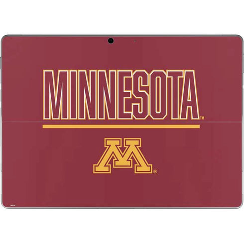 University of Minnesota Athletic Text Surface Pro 8 Skin