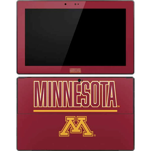 University of Minnesota Athletic Text Surface Pro Tablet Skin