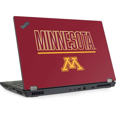 University of Minnesota Athletic Text Lenovo ThinkPad Skin