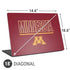 University of Minnesota Athletic Text Universal Laptop 18in (14.6 x 10.6in) Skin