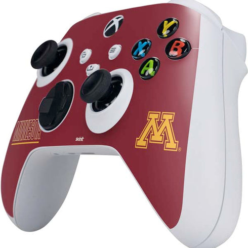 University of Minnesota Athletic Text Xbox Series S Controller Skin