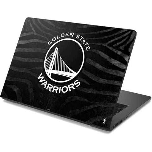 NBA Golden State Warriors Black Animal Print Dell Chromebook Skin