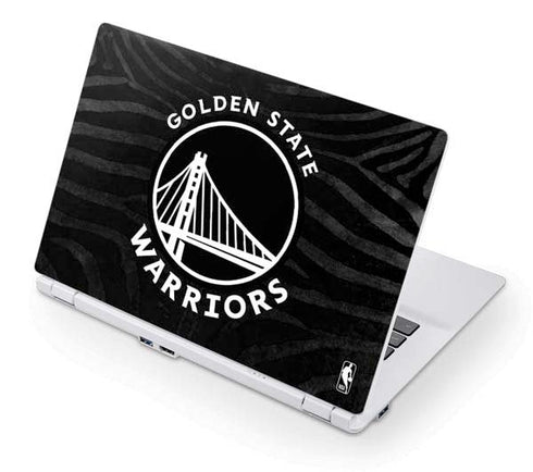 NBA Golden State Warriors Black Animal Print Acer Chromebook Skin