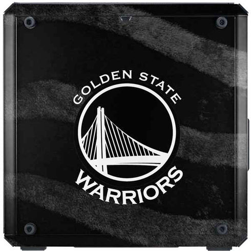 NBA Golden State Warriors Black Animal Print Cooler Master MasterBox Q300L Mini Tower Skin