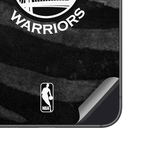 NBA Golden State Warriors Black Animal Print Galaxy A14 5G Skin