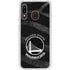 NBA Golden State Warriors Black Animal Print Galaxy A20 Clear Case