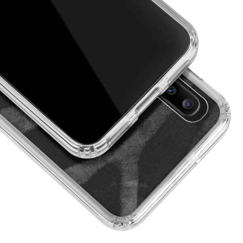NBA Golden State Warriors Black Animal Print Galaxy A20 Clear Case