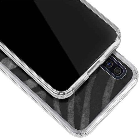 NBA Golden State Warriors Black Animal Print Galaxy A50 Clear Case