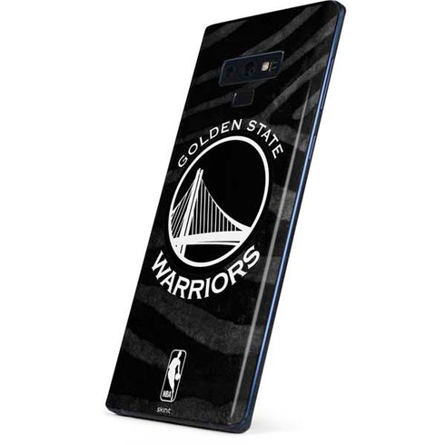 NBA Golden State Warriors Black Animal Print Galaxy Note 9 Skin