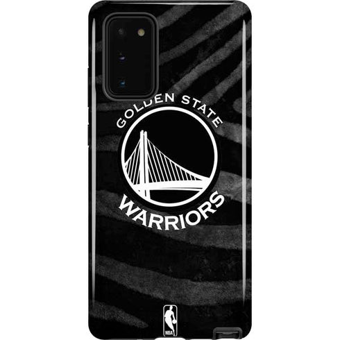 NBA Golden State Warriors Black Animal Print Galaxy Note20 5G Pro Case