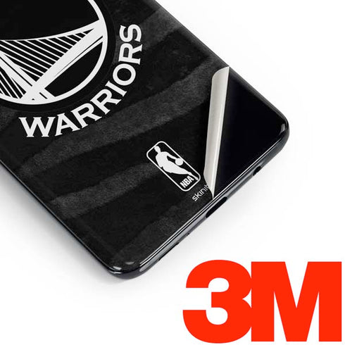 NBA Golden State Warriors Black Animal Print Galaxy S10 Skin