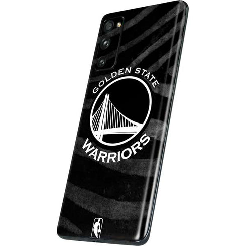 NBA Golden State Warriors Black Animal Print Galaxy S20 Fan Edition Skin