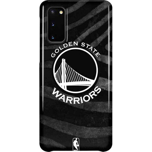 NBA Golden State Warriors Black Animal Print Galaxy S20 Lite Case