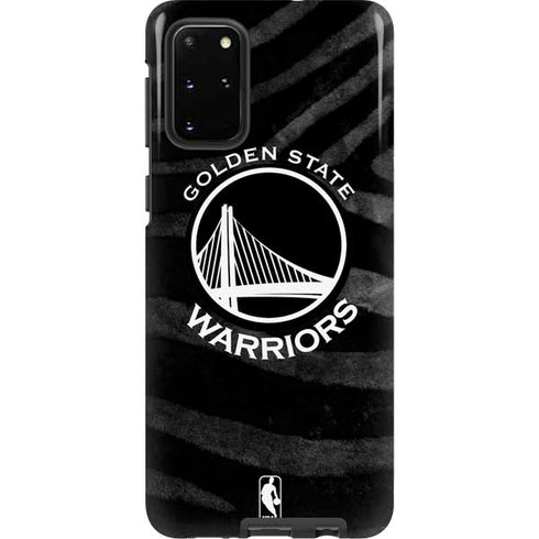 NBA Golden State Warriors Black Animal Print Galaxy S20 Plus Pro Case