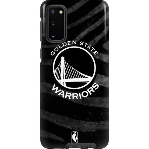 NBA Golden State Warriors Black Animal Print Galaxy S20 Pro Case