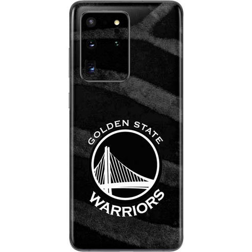 NBA Golden State Warriors Black Animal Print Galaxy S20 Ultra 5G Skin