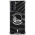 NBA Golden State Warriors Black Animal Print Galaxy S21 5G Clear Case