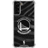 NBA Golden State Warriors Black Animal Print Galaxy S21 FE Clear Case