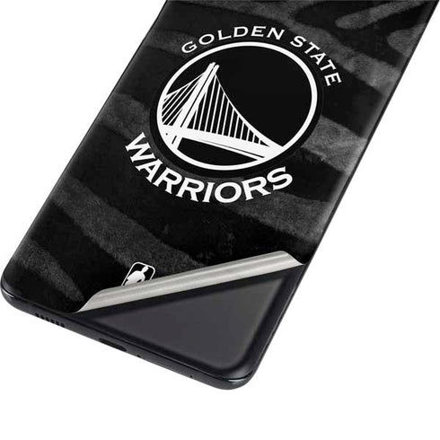 NBA Golden State Warriors Black Animal Print Galaxy S21 Plus 5G Skin