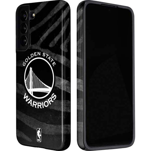 NBA Golden State Warriors Black Animal Print Galaxy S22 Pro Case