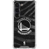 NBA Golden State Warriors Black Animal Print Galaxy S23 Clear Case