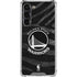 NBA Golden State Warriors Black Animal Print Galaxy S23 Plus Clear Case