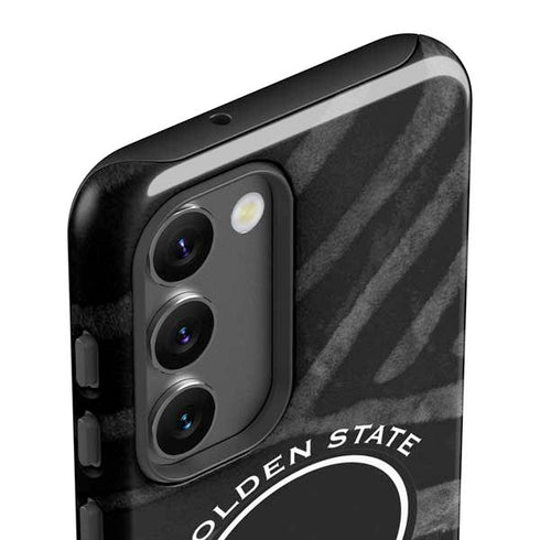 NBA Golden State Warriors Black Animal Print Galaxy S23 Pro Case