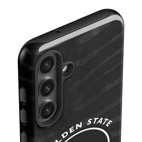NBA Golden State Warriors Black Animal Print Galaxy S24 Plus Impact Case
