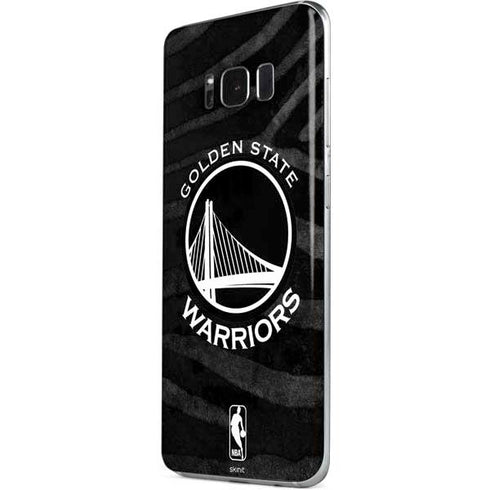 NBA Golden State Warriors Black Animal Print Galaxy S8 Skin