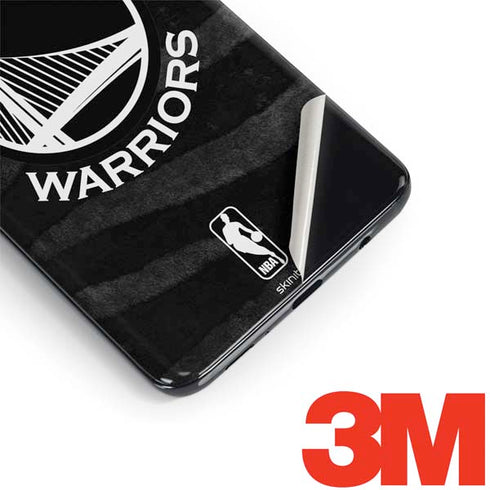 NBA Golden State Warriors Black Animal Print Galaxy S9 Plus Skin