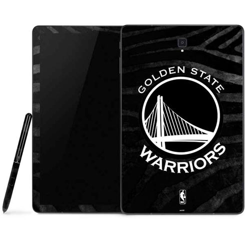 NBA Golden State Warriors Black Animal Print Samsung Galaxy Tab Skin