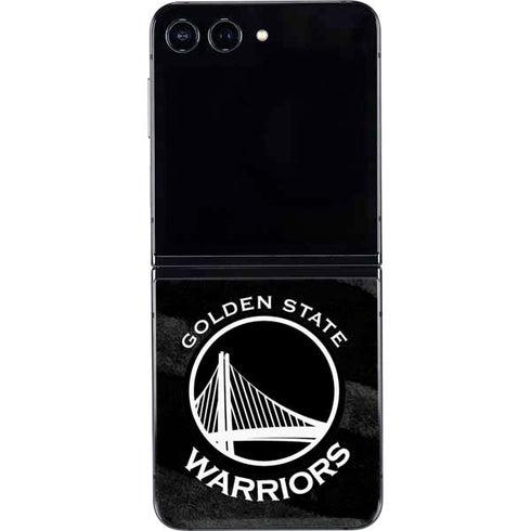 NBA Golden State Warriors Black Animal Print Galaxy Z Flip5 5G Skin