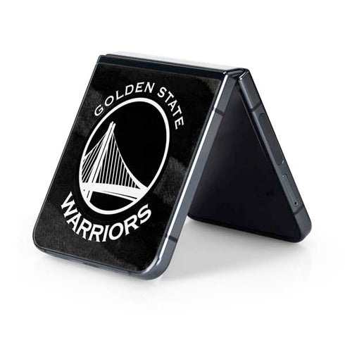 NBA Golden State Warriors Black Animal Print Galaxy Z Flip5 5G Skin