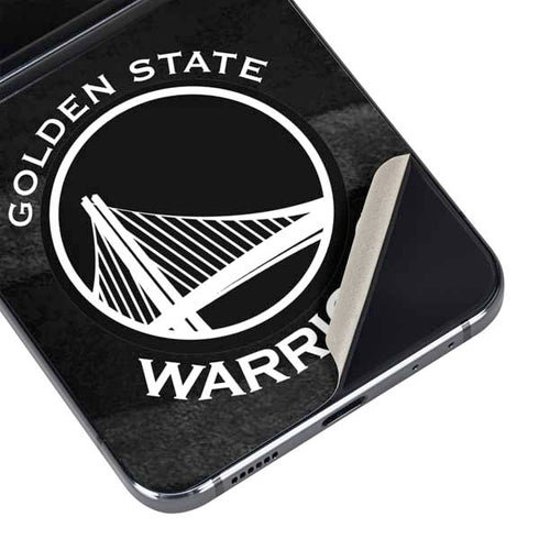 NBA Golden State Warriors Black Animal Print Galaxy Z Flip5 5G Skin