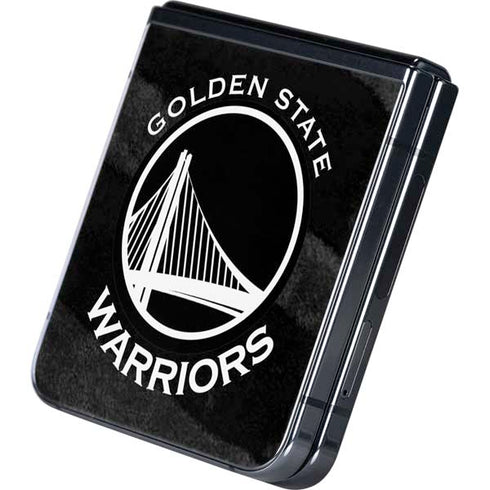 NBA Golden State Warriors Black Animal Print Galaxy Z Flip5 5G Skin