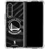 NBA Golden State Warriors Black Animal Print Galaxy Z Fold4 5G Clear Case