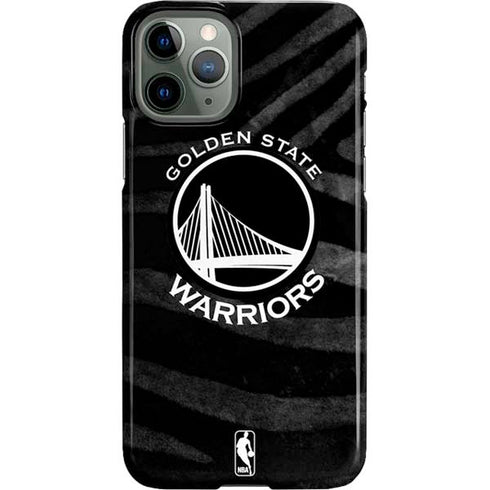NBA Golden State Warriors Black Animal Print iPhone 11 Pro Lite Case