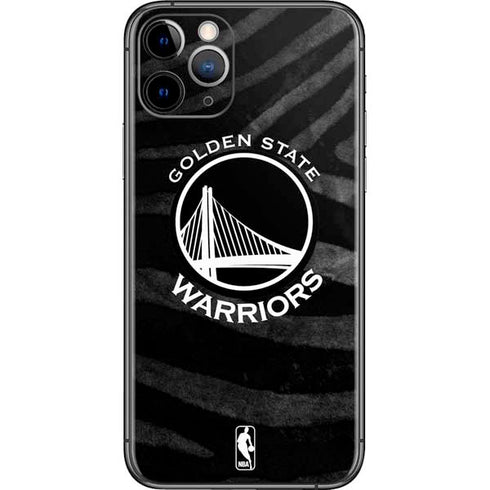 NBA Golden State Warriors Black Animal Print iPhone 11 Pro Skin