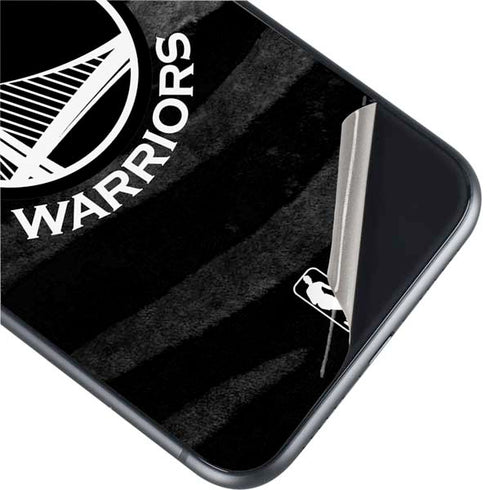 NBA Golden State Warriors Black Animal Print iPhone 11 Skin