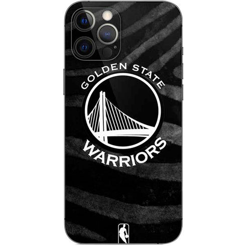NBA Golden State Warriors Black Animal Print iPhone 12 Pro Max Skin