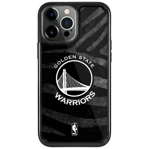NBA Golden State Warriors Black Animal Print iPhone 13 Pro Cargo Case