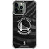 NBA Golden State Warriors Black Animal Print iPhone 13 Pro Max Clear Case